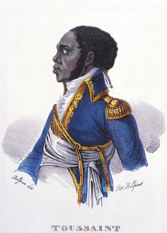 Toussaint Louverture se sumó a la rebelión antiesclavista cuando ésta ya había comenzado. Era un antiguo esclavo que obtuvo la libertad a los 33 años y que luego se enriqueció hasta adquirir una hacienda con 13 esclavos. Aunque se presentó como el libertador de una raza oprimida, una vez en el poder mantuvo el sistema de las plantaciones con nuevas fórmulas de trabajo forzoso.