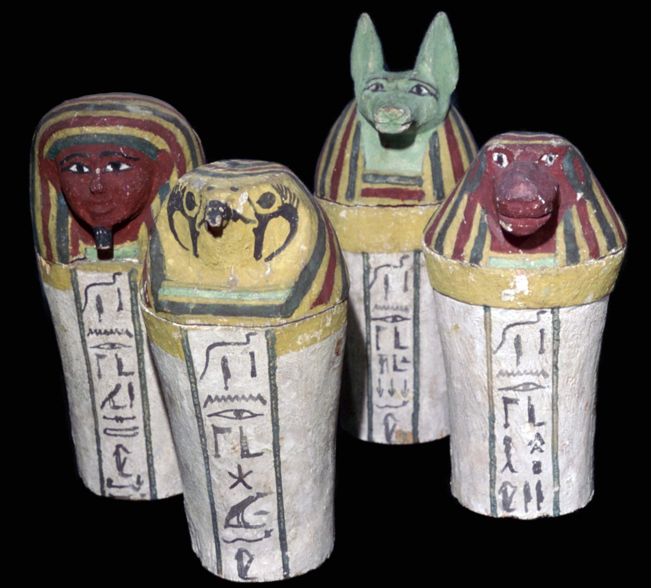 Los vasos canopos, guardianes de las vísceras del difunto