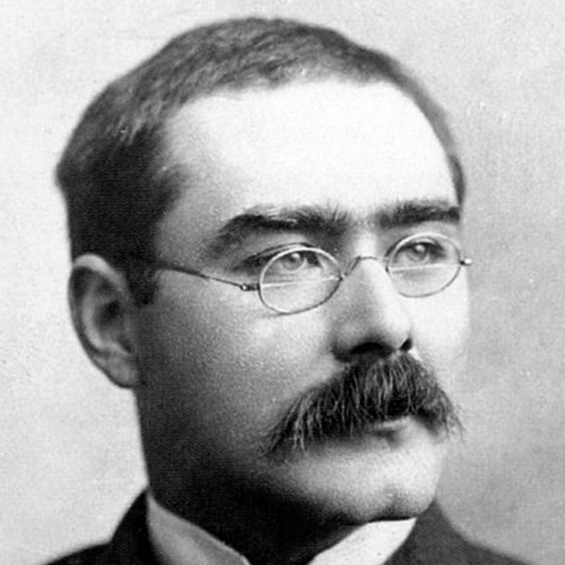 Fotografía de Rudyard Kipling tomada por John Palmer en 1895.