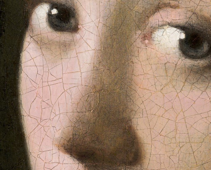 La nariz de la joven de la perla