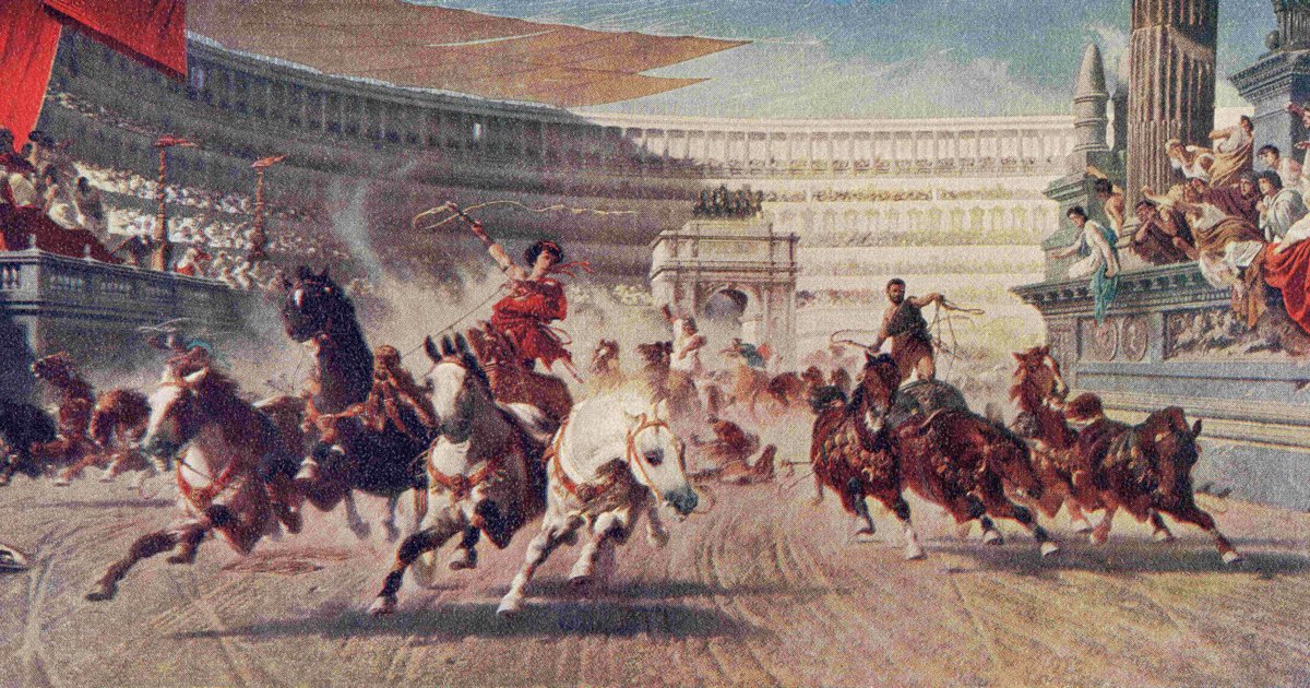 Aurigas, los salvajes conductores de carros del circo romano