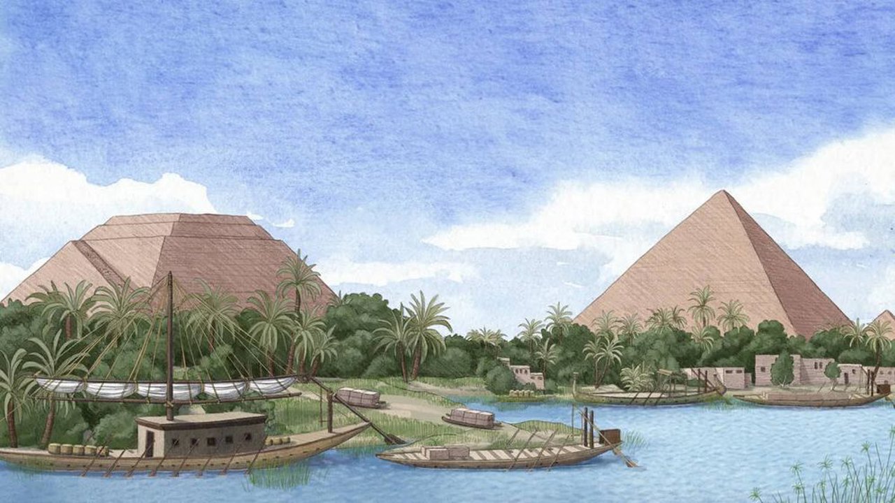 Descubren un canal del Nilo de 100 kilómetros de largo que pasaba junto a las pirámides de Giza
