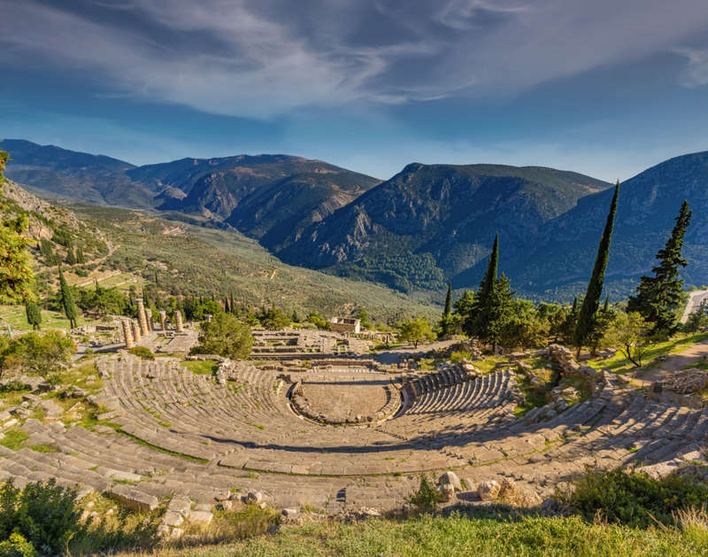 Cómo emergieron los restos del gran santuario de Apolo en Delfos