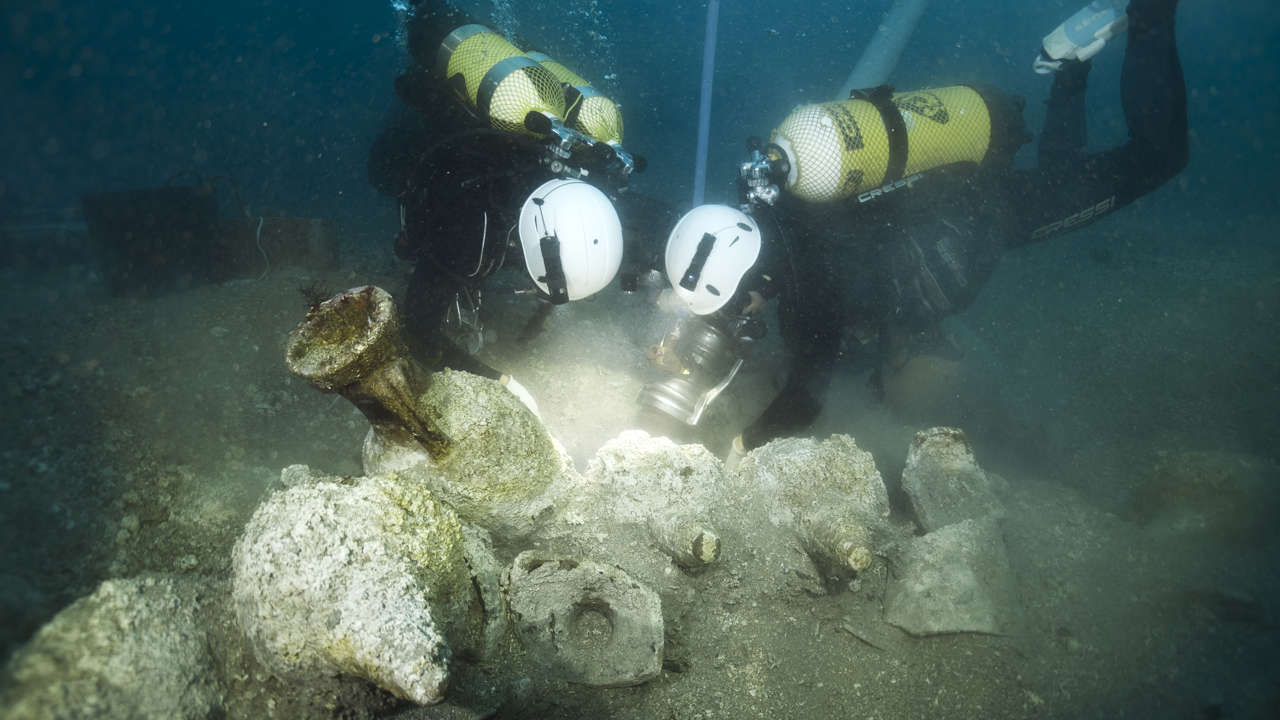Descubren unas marcas únicas en el pecio romano Illes Formigues II