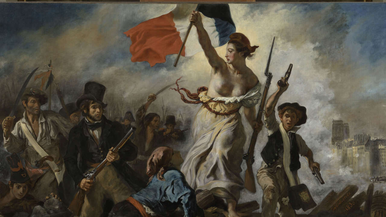 La Libertad guiando al pueblo de Delacroix es restaurada y vuelve a exponerse en el Louvre