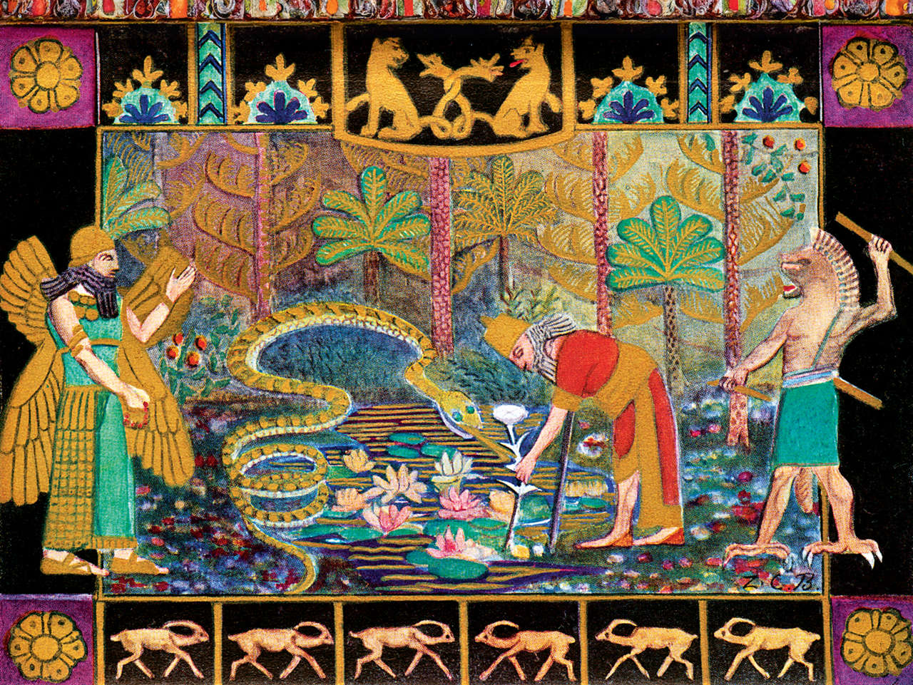 Épico Gilgamesh; Gilgamesh e a serpente