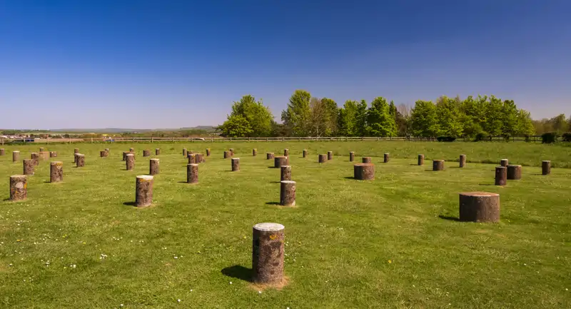 Imagen de Woodhenge, yacimiento localizado en Wiltshire (Inglaterra).