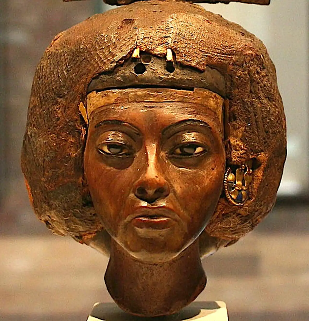 La poderosa e influyente reina Tiy, la Gran Esposa Real de Amenhotep III