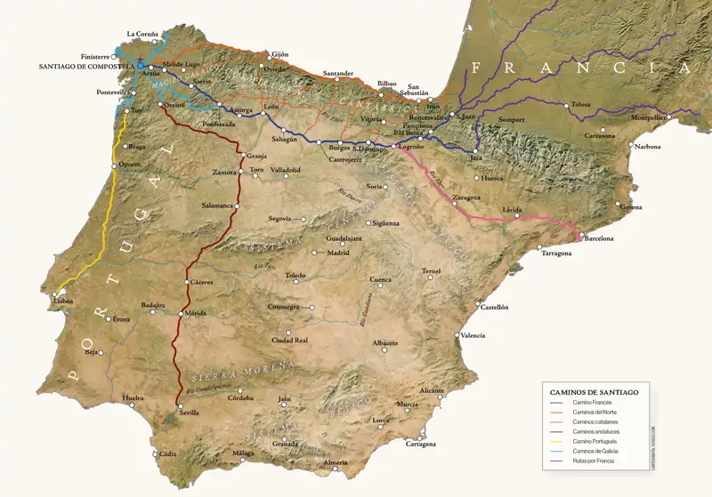 Camino de Santiago: ¿Por dónde pasaban realmente los peregrinos en la ...