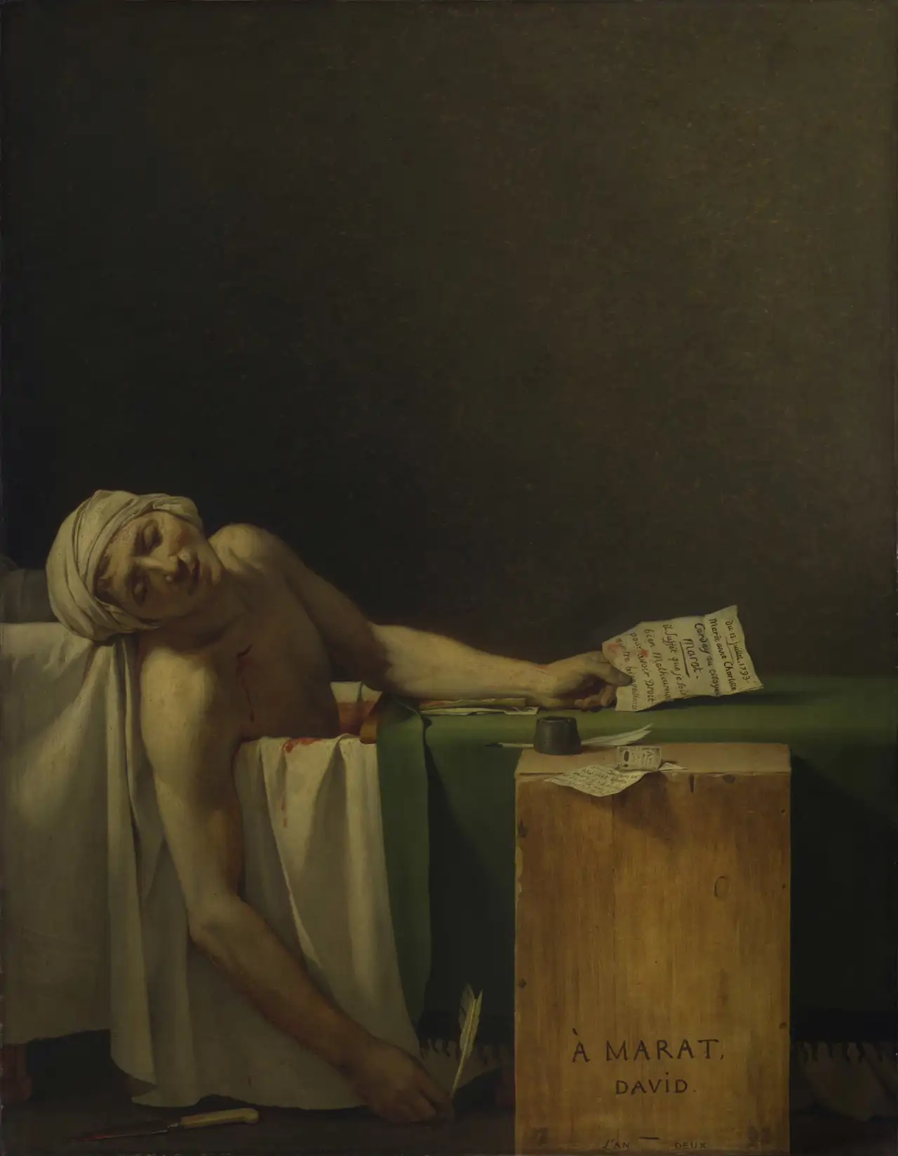 La muerte de Marat, el radical convertido en mártir