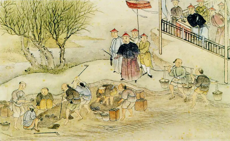 Destruction of opium in