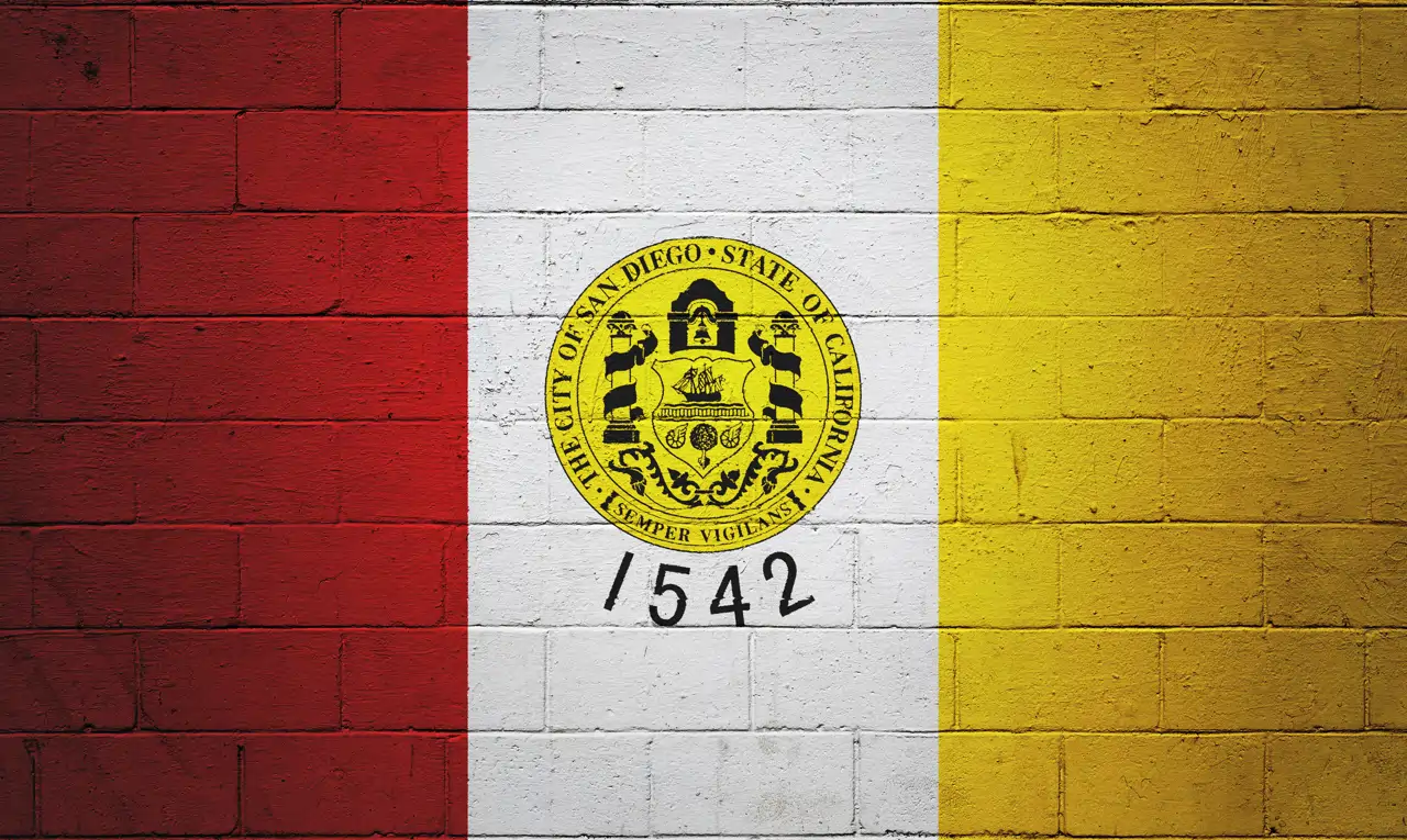 Ciudades que cambiaron de bandera: San Diego (EE. UU.)