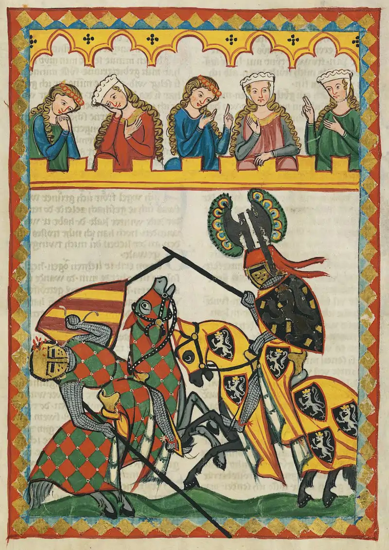 Codex Manesse 052r Walther von Klingen (detail)